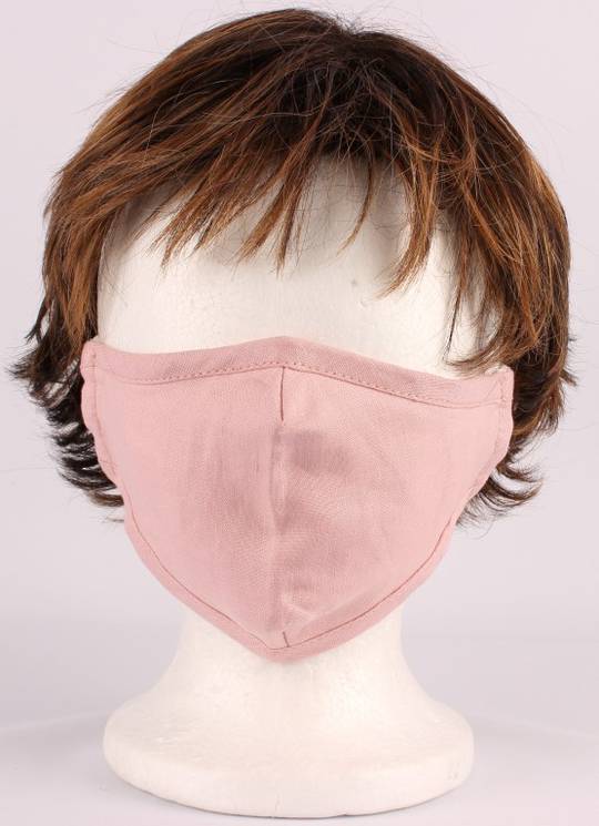 Face Mask blush - linen & cotton fabric. Code: HS/MASK/BLS.